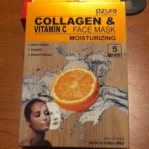 Collagen and vitamin C face masks